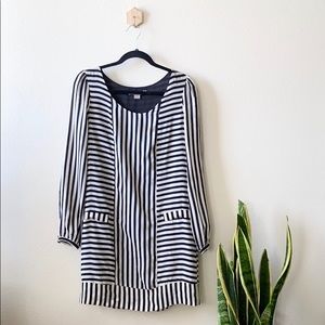 Love 21 100% Silk Shell Striped Dress